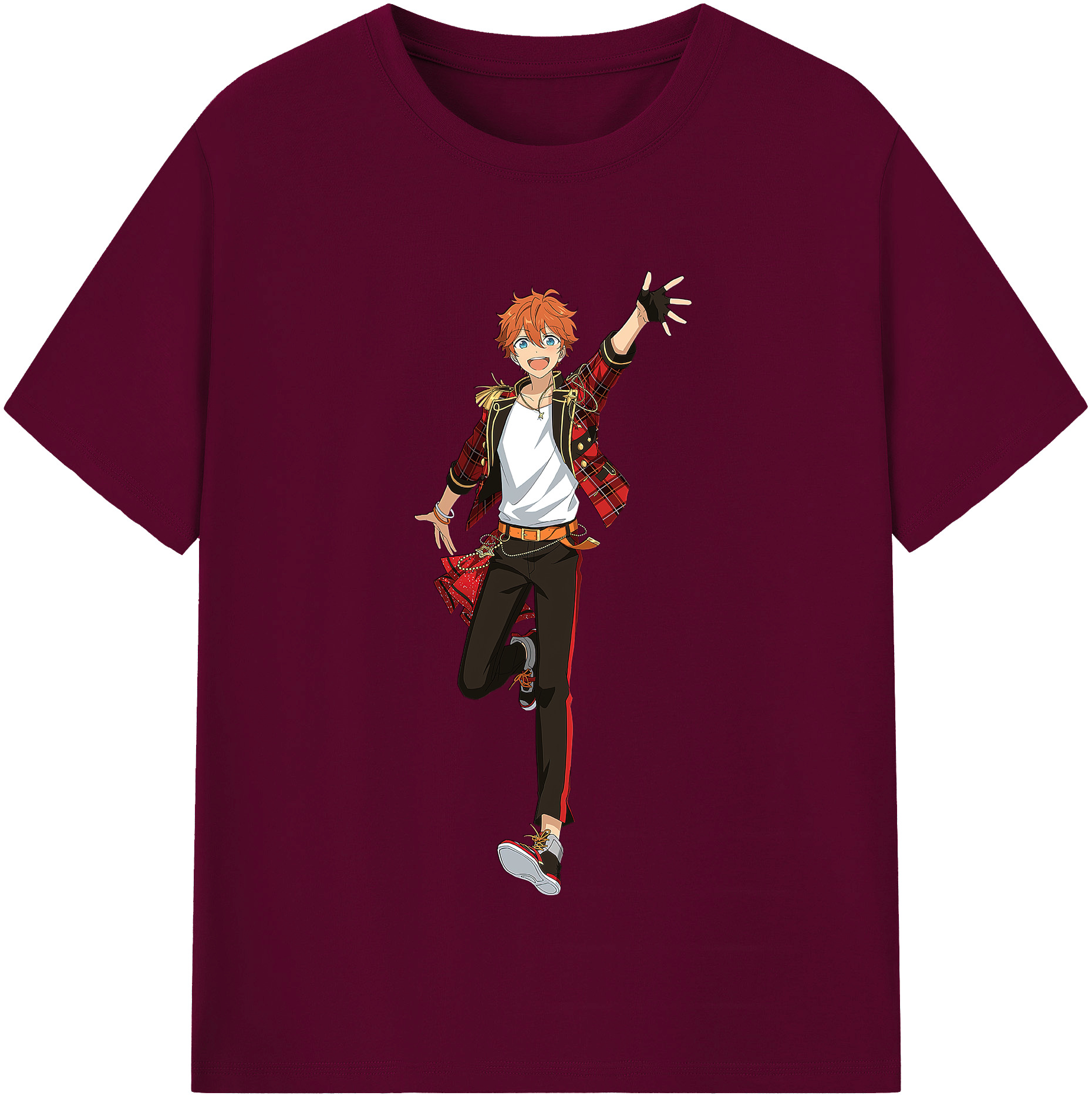 （画像用） あんさんぶるスターズ! Ensemble Stars レディースカジュアルプリントTシャツ（綿100％）